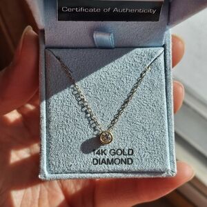 14K Gold Diamond Necklace